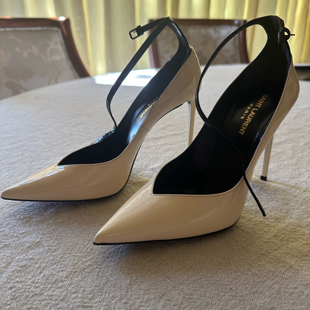 Saint Laurent Zoe 105 YSL shoes stiletto heels pumps 39.5 NIB